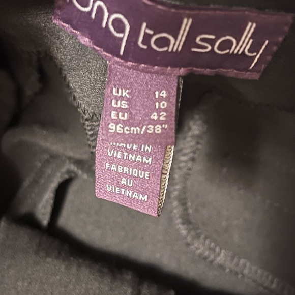 Long Tall Sally Black Wide-Leg Pants US size 10 - Picture 4 of 8